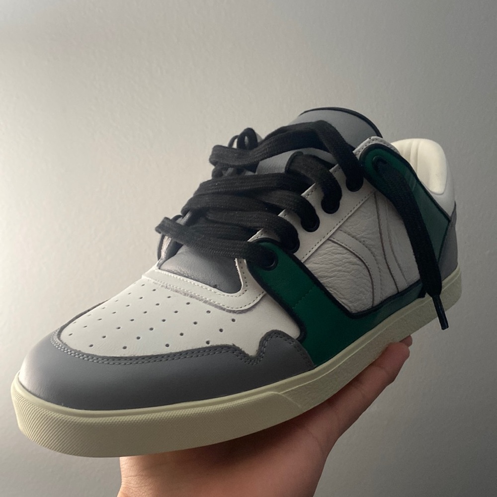 Celine Paris green low tops. size 42 (US 9).